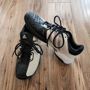 Adidas - Barricade Tennis Shoes - 9.5 - White / Black / Red